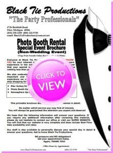 Black Tie Productions: Unleash the Extraordinary! Step into a world where elegance meets entertainment with Black Tie Productions! Transform your event into a superhero saga with our PREMIUM PHOTO BOOTH and MICHIGAN WEDDING DJ services. Be awed by our dazzling event lighting that creates an atmosphere worthy of legends. Features Include: - A signature style symbolized by our stunning Bow Tie image - Electrifying Event Lighting Details **Ready to embark on this spectacular journey? Hit the Click to View button for access to our Exclusive Event Brochure and prepare to elevate your celebration to heroic heights! *Contact Information Available Here!*. :The Event Heroes at Black Tie Productions