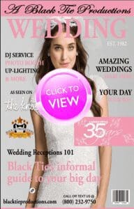 Behold, the majestic Woman in White dominates the cover of Wedding magazine, radiating elegance and power. Unleash the might of Event Heroes to uncover elite wedding services and acquire instant price quotes with a single heroic click. Ideal for those orchestrating their dream day into reality!. :The Event Heroes at Black Tie Productions