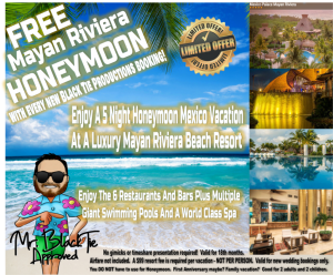 Embark on a 5-night heroic honeymoon adventure at our breathtaking Mayan Riviera beach resort! Dive into the realm of culinary delight with access to six epic restaurants and bars, conquer the shimmering swimming pools, and rejuvenate in our indulgent spa. This is the ultimate retreat for newlyweds seeking a paradise of tranquility. Book your journey now and create legendary memories, worthy of Event Heroes!. :The Event Heroes at Black Tie Productions