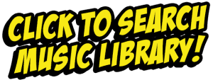 CLICK TO SEARCH MUSIC LIBRARY! In bold yellow with a striking black outline, this slanted font is your gateway to an epic adventure. Supercharge any occasion by delving into our incredible music collection. Unleash the power of Black Tie Productions and amplify your event with our top-tier sounds and electrifying vibrant lighting!. :The Event Heroes at Black Tie Productions
