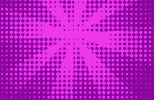 In the heart of Michigan, let Event Heroes supercharge your wedding celebration with a burst of vibrant energy! Unleash the power of purple: our dazzling geometric design radiates starburst glory, casting an unforgettable spectacle across your event. With every dot and shape sparkling like a cosmic constellation, well elevate your night to legendary status. Prepare for an evening ignited with style and elegance as we transform your dance floor into a heros realm!. :The Event Heroes at Black Tie Productions