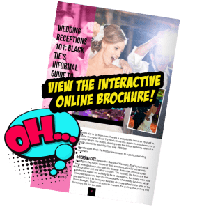 🌟Unleash the Power of Your Dream Day!🌟 Amidst a whirlwind of joy and elegance, our radiant bride and groom command the dance floor, their smiles shining brighter than any supernova! 💃🕺 🔹 OH... Prepare to be dazzled by an epic journey into wedding wonder! 🚀 Behold! The INTERACTIVE ONLINE BROCHURE awaits, ready to transport you to a realm where fantasy becomes reality! Presented by the legendary Black Tie Productions—where sophistication meets action-packed revelry! 🦸♀️✨ With a mere click, unlock an instant price quote that launches your unforgettable adventure into motion. :The Event Heroes at Black Tie Productions