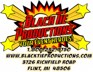 Black Tie Productions: Unleash Your Event Heroes! 🌟*A Logo that Shines with Stars!*🌟 Calling all those in need of ultimate celebration mastery! Black Tie Productions emerges from the shadows as your fearless Michigan wedding DJ champions. With powers unparalleled, we ensure your event is nothing short of extraordinary! Why Settle for Ordinary? - ✨ Stellar Services: Transform your moments into legendary memories! - ⚡ Instant Price Quote: Swift as the flash, precise to a tee! Join our mission to elevate your special day into the spectacular. Reach out to us at our heroic headquarters located in Flint, MI. Together, we’ll save the day... one celebrated event at a time!. :The Event Heroes at Black Tie Productions