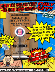 Unleash the power of Black Tie Productions exclusive Selfie Station, now just $299! Elevate any event to superhero status with this state-of-the-art marvel. Crafted for champions, it comes equipped with custom design mastery, digital prop wizardry, a Bluetooth sound system to resonate through universes, and effortless photo-sharing capabilities. Whether you’re teaming up with the Event Heroes or adding dynamic flair to your Michigan wedding adventure, let vibrant colors and bold text light up your epic celebration!. :The Event Heroes at Black Tie Productions
