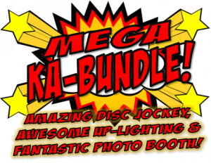 MEGA KA-BUNDLE by BLACK TIE PRODUCTIONS! 🌟 The Astounding Disc Jockey! 💥 Amazing Up-Lighting that Transforms the Night! ✨ Fantastic Photo Booth for Unforgettable Memories! Get ready to elevate your event with a legendary experience!. :The Event Heroes at Black Tie Productions