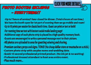 Unleash the power of the ultimate photo booth rental experience with Black Tie Productions! Dive into 6 hours of unstoppable fun, armed with endless prints, stealthy roaming time, a mighty high-quality memory book, adventurous props, and specially crafted custom strips. Capture every epic moment with top-tier professional photos that cover the entire event like a superheros cape in flight. Assemble your instant price quote today!. :The Event Heroes at Black Tie Productions