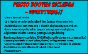 Unleash the ultimate party powers with Black Tie Productions! Transform any event into a legendary gathering with our Photo Booth of Destiny, offering up to 4 hours of jaw-dropping service. Capture epic moments with instant prints, a guestbook for memorable signatures, heroic props, and an attendant sidekick to guide your experience. Share your adventure with online uploads faster than a speeding bullet! But thats not all—our elite squad masters event lighting to elevate your occasion into the realm of extraordinary. Join forces with us for an unforgettable celebration that echoes through time!. :The Event Heroes at Black Tie Productions