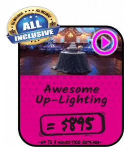 Calling all soon-to-be-wed citizens! Unleash the power of magnificent illumination on your special day with our all-inclusive Wedding Lighting Package, priced heroically at just $895. Experience epic up-lighting that dazzles for up to 8 hours, secured with a mere $100 retainer. Perfect for any Michigan wedding, this extraordinary lighting adventure is brought to you by none other than the champions of event excellence—Event Heroes! Let us light up your celebration like never before!. :The Event Heroes at Black Tie Productions
