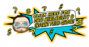 Behold the Spectacular Speech Bubble Sentinel! With shades of mystery, it declares, Activate now for your exclusive event timeline and instant heroic price reveal! Encircled by symbols of curiosity and fortune—question marks and dollar signs—it radiates across a dazzling blue and yellow burst of energy. Let Event Heroes transform your gathering with unparalleled style and panache! ✨💥. :The Event Heroes at Black Tie Productions