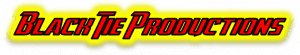 Introducing the dazzling emblem of Black Tie Productions, where bold red letters heroically leap from a sleek black outline against a dynamic yellow background. This iconic Michigan wedding DJ brand stands as a beacon of excellence and sophistication, ready to elevate any special occasion to legendary heights!. :The Event Heroes at Black Tie Productions