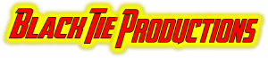 In the vibrant realm of thrilling events, the emblem of justice blazes bright. Black Tie Productions stands boldly etched in daring red letters, surrounded by a mesmerizing glow of radiant yellow. This dynamic display is a testament to their unparalleled mastery in event lighting, transforming each occasion into an epic scene worthy of legends!. :The Event Heroes at Black Tie Productions
