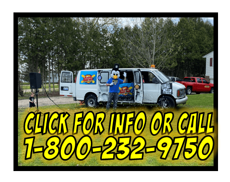 In the bustling world of celebration mastery, a figure emerges—a dynamic hero clad in the vibrant armor of a mascot costume. They stand valiantly before their trusty chariot, a white van resplendent with bold, eye-catching graphics and the clarion call to Click for info or call 1-800-232-9750. Whether you seek the grandeur of Black Tie Productions or require the unparalleled expertise of Michigan’s finest wedding DJ, this legendary ensemble fights to transform mere gatherings into epic sagas etched forever in memory. :The Event Heroes at Black Tie Productions