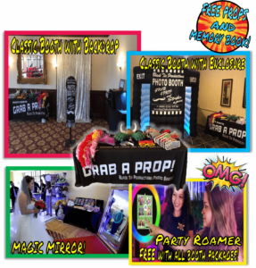 In a world where every event deserves to shine, Black Tie Productions swoops in with an arsenal of spectacular photo booth setups! Behold the legendary Collage of Captured Joy, a dazzling lineup featuring enchanted magic mirrors and the ever-roaming Party Roamer, ready to capture every epic moment. Whether its the timeless charm of the Classic Booth or arming guests with our Free Props and Memory Book, these powers unite to elevate any gathering into the extraordinary. This isnt just a rental—its your ticket to unforgettable memories, delivered by heroes of professional photo booth excellence!. :The Event Heroes at Black Tie Productions