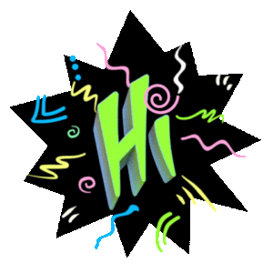 In a dazzling display of color and energy, the 3D Hi, emblazoned in green, explodes onto the scene like a beacon of light against the dark backdrop. It dances with vibrant squiggles and dynamic shapes, capturing the unstoppable spirit and electrifying presence of Michigans own hero of celebrations: Black Tie Productions wedding DJ. :The Event Heroes at Black Tie Productions