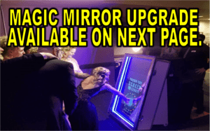 As the crowd gathered under the vibrant glow of event lighting crafted by Black Tie Productions, they found themselves entranced by a digital marvel. Like a portal to another dimension, this Magic Mirror beckoned them closer with the promise inscribed across its shimmering surface: Behold! A Magic Mirror Upgrade Awaits on the Next Page! The atmosphere pulsed with anticipation, as if at any moment, a hero might step forth from the reflections. :The Event Heroes at Black Tie Productions