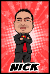 Behold the electrifying spectacle of the one and only DJ Nick: a sharp-eyed guardian with short-cropped hair and glasses, clad in a sleek black suit and bold red shirt. Set against an explosive red starburst backdrop, his superpowers are ready to bring unbeatable flair to your Michigan wedding festivities. Whether youre summoning unforgettable tunes or unveiling dazzling event lighting options, DJ Nick stands prepared to deliver instant price quotes faster than a bolt of lightning!. :The Event Heroes at Black Tie Productions