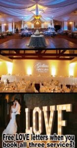 Behold the epic backdrops for your legendary union: a ceiling draped in shimmering splendor, illuminated with otherworldly radiance; a reception hall transformed into a realm of elegance by the craftmasters at Black Tie Productions; and two souls immortalized beneath the glow of colossal LOVE letters. Seize this moment to book your place in matrimonial history, and receive the mighty LOVE letters as our gift to your Michigan wedding adventure!. :The Event Heroes at Black Tie Productions