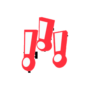 Amidst the pure white expanse, three red exclamation marks burst forth with dazzling intensity, each center a beacon of white. Together, they form an electrifying trio, echoing the vibrant energy and dynamic flair of an Event Heroes celebrations legendary light show. :The Event Heroes at Black Tie Productions