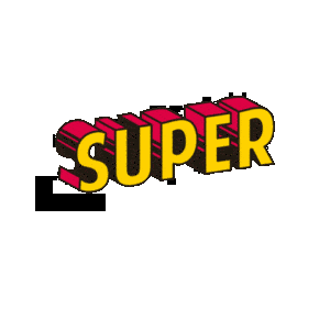 Behold the dazzling 3D display that bursts into view like a beacon of heroism! The word SUPER blazes forth in electrifying yellow, framed by an audacious red shadow that exudes power and purpose. Set against a pure white backdrop, it’s designed to light up any event with unstoppable energy and heroic flair!. :The Event Heroes at Black Tie Productions