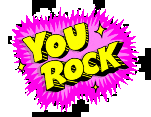 Unleash your inner hero with a dynamic You Rock emblazoned in electrifying yellow, popping against a vibrant pink starburst background, sprinkled with dazzling mini-stars. Elevate your event to legendary heights with the exceptional illumination artistry of Black Tie Productions!. :The Event Heroes at Black Tie Productions