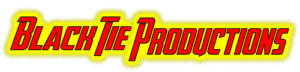 Black Tie Productions: Where Your Event Becomes Legendary! In bold, daring red letters, Black Tie Productions stands heroically against a vibrant yellow backdrop. Armed with innovative event lighting ideas and epic photo booth rentals, we enhance your experience and transform ordinary gatherings into extraordinary adventures! Let us illuminate your night and capture memories with the flair of a true superhero saga. :The Event Heroes at Black Tie Productions