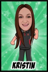 In a vibrant explosion of color and charisma, a mighty heroine emerges! With flowing brown locks cascading down her shoulders, she dons a striking ensemble of black and red, radiating an aura of unwavering confidence. Against the backdrop of a dynamic green starburst, this formidable figure stands as the champion of unforgettable celebrations. Behold Kristin, masterfully commanding the spotlight! She offers unparalleled expertise with instant price quotes on Michigans finest wedding DJ services and thrilling photo booth rental packages. Ready to elevate any event into legendary proportions, Kristin is your go-to guardian for magical moments!. :The Event Heroes at Black Tie Productions