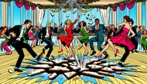 In a vibrant realm where colors burst forth like a comic book in motion, heroes of the dance take to the floor. Their vivid costumes swirl and swoop with unparalleled energy, each step threatening to shatter the very planks beneath them. Against a backdrop that crackles with festive exuberance, they create an electrifying tableau reminiscent of pop art panels come alive. Enter Black Tie Productions: masters of memory capture. With their state-of-the-art photo booth rental as their gadget of genius, they immortalize these dynamic moments with unmatched flair and precision. As if wielding cameras akin to superhero gadgets, they ensure that every leap, twirl, and heroic pose is preserved for all eternity—an ode to celebration in its most gallant form!. :The Event Heroes at Black Tie Productions