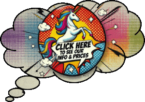 In a dynamic splash of comic book brilliance, our legendary Unicorn Crusader stands tall against an electrifying backdrop of cosmic stars and whimsical clouds. With a powerful speech bubble, it boldly declares, Click here to unlock our secrets & marvel at our heroic prices! Brought to you by the Event Heroes — your ultimate Michigan wedding DJ champions — ready to elevate your celebration into a legendary spectacle for the ages!. :The Event Heroes at Black Tie Productions