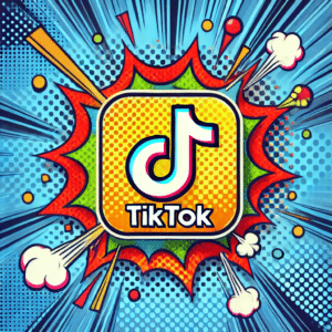 In the fantastical realm of Event Heroes, behold the mighty TikTok emblem reimagined in a vibrant comic book aesthetic! Against a backdrop ablaze with pop art explosions, this emblematic symbol transforms your event into an electrifying universe. This spectacle isnt just lighting; its a cosmic upgrade to your interactive photo booth arsenal, crafting unforgettable adventures that captivate and astonish every visitor. Prepare for moments of awe that will echo through time!. :The Event Heroes at Black Tie Productions