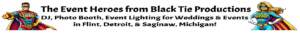 Behold the epic depiction of dynamic duos: a fearless male and female superhero, standing tall and ready to save the day! Join forces with Black Tie Productions for an extraordinary event experience. Unleash the power of electrifying DJs, capture unforgettable moments with our state-of-the-art photo booths, and illuminate your celebration with dazzling lighting effects. From Flint to Detroit to Saginaw, Michigan, we transform ordinary events into legendary adventures!. :The Event Heroes at Black Tie Productions