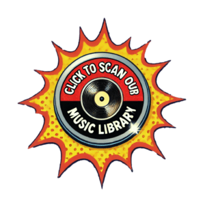 Behold, a radiant burst of color, electrifying the skies with its vibrant energy! At the heart of this dynamic spectacle spins the legendary vinyl disc, a symbol of timeless sound and rhythm. As you gaze upon this marvel, let your super senses tingle with anticipation—unleash your inner hero and Click to Scan Our Music Library! Embrace the power of music discovery!. :The Event Heroes at Black Tie Productions