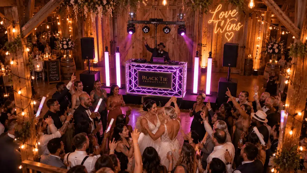 Black Tie Productions DJ wedding reception