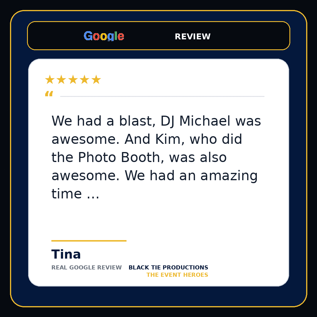 Google review from Tina