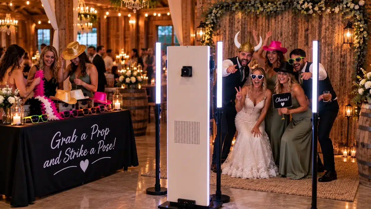 Open Air Photo Booth wedding group