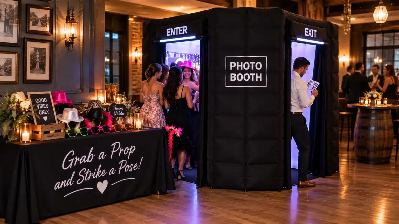 Enclosed Photo Booth action