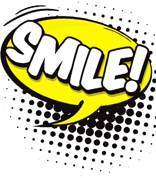 *POW!* A dynamic, comic-style speech bubble bursts onto the scene with SMILE! boldly emblazoned in crisp white letters, lighting up a dazzling yellow backdrop. Encircled by classic black halftone dots, its the ultimate touch of heroism for any events photo booth rental or to electrify your event lighting setup. Unleash this vibrant energy and watch as guests are drawn into a world of fun and excitement they wont soon forget!.